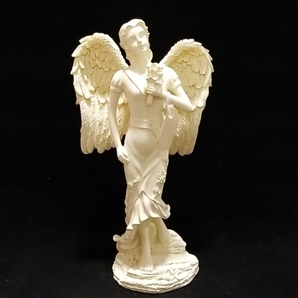 Elegant Cream Angel Figurine